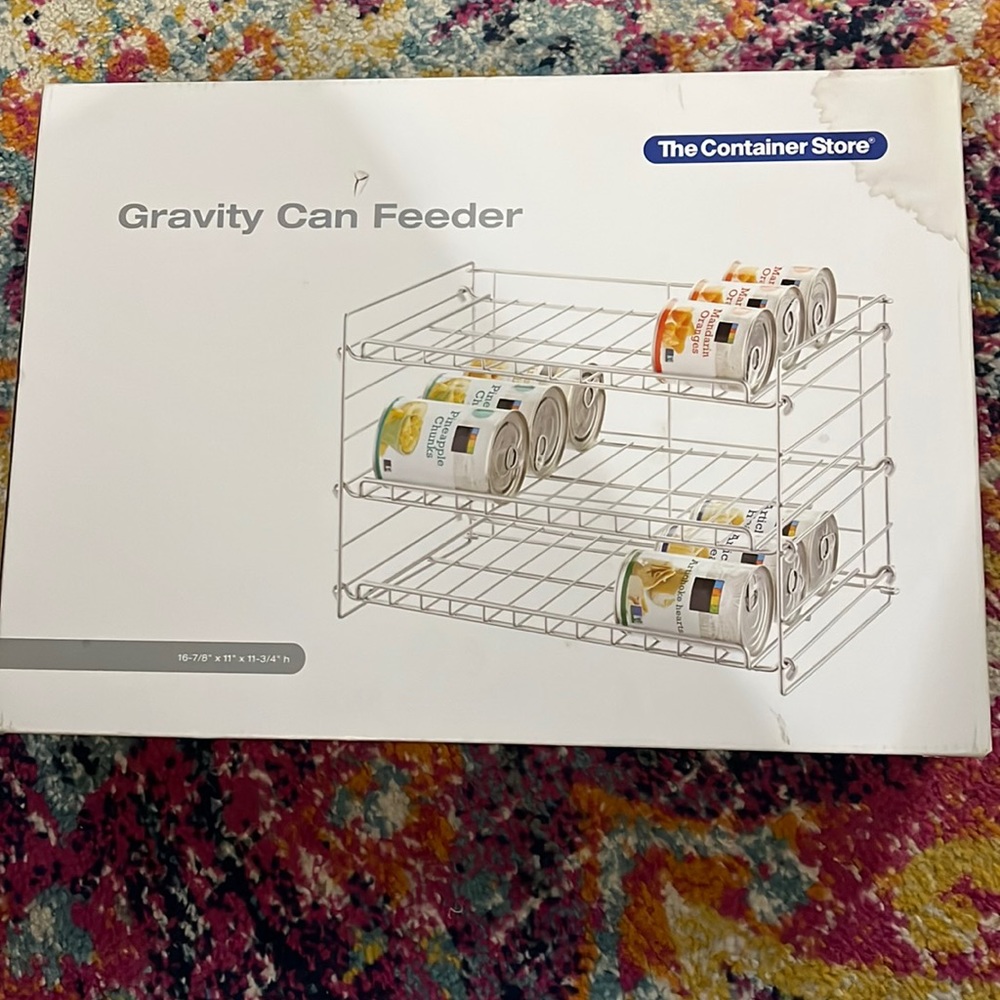 The Container Store Gravity Can Feeder NIB